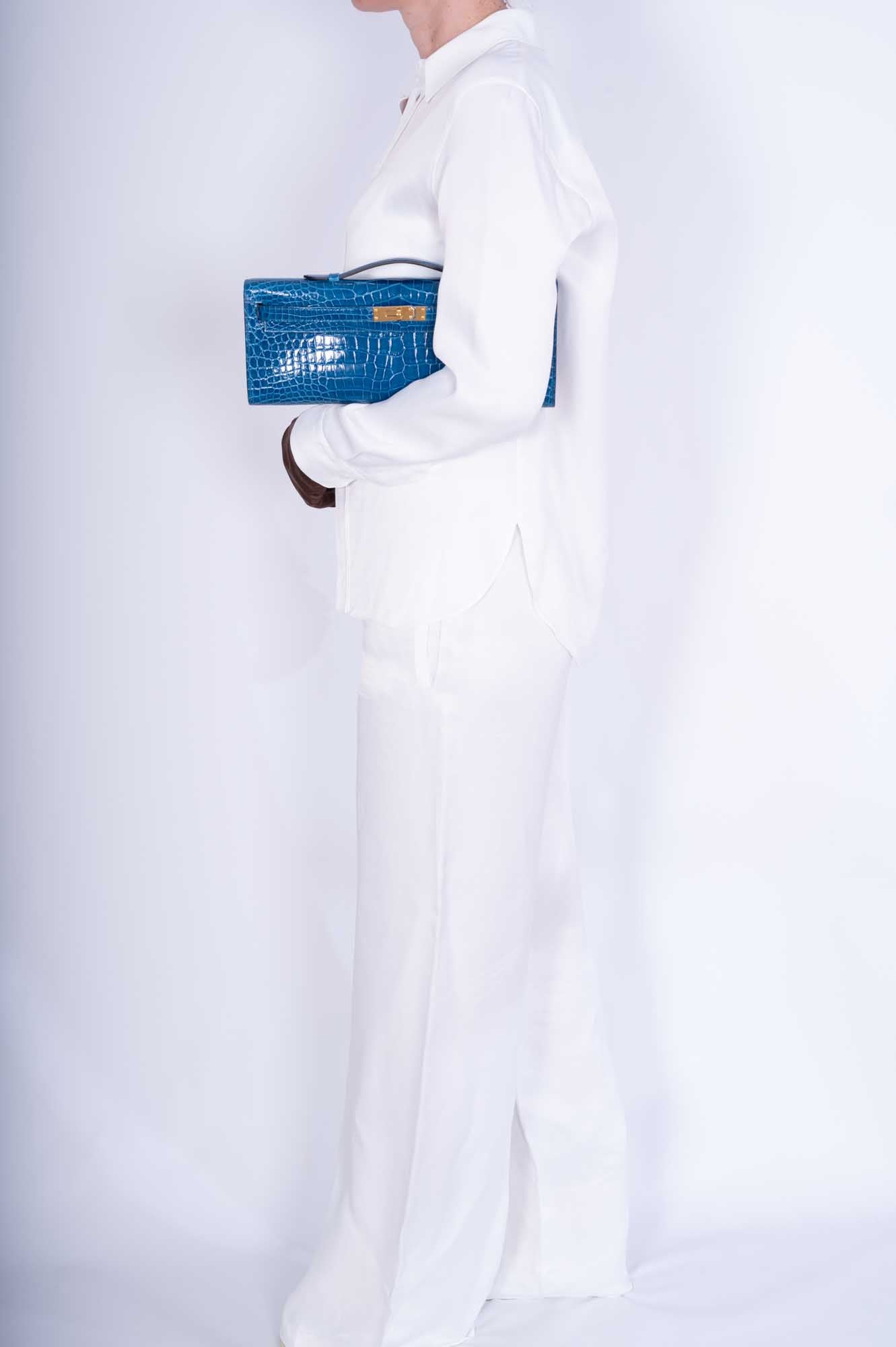 Hermès Kelly Cut Mykonos Porosus Crocodile Gold Hardware、mySite、garminoutage.com