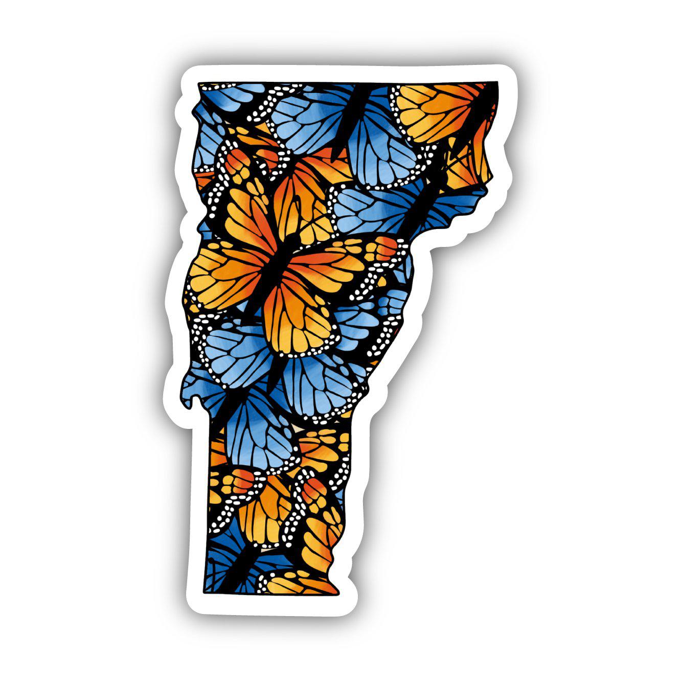  Vermont Butterfly Pattern Sticker、mySite、elrpsem3k