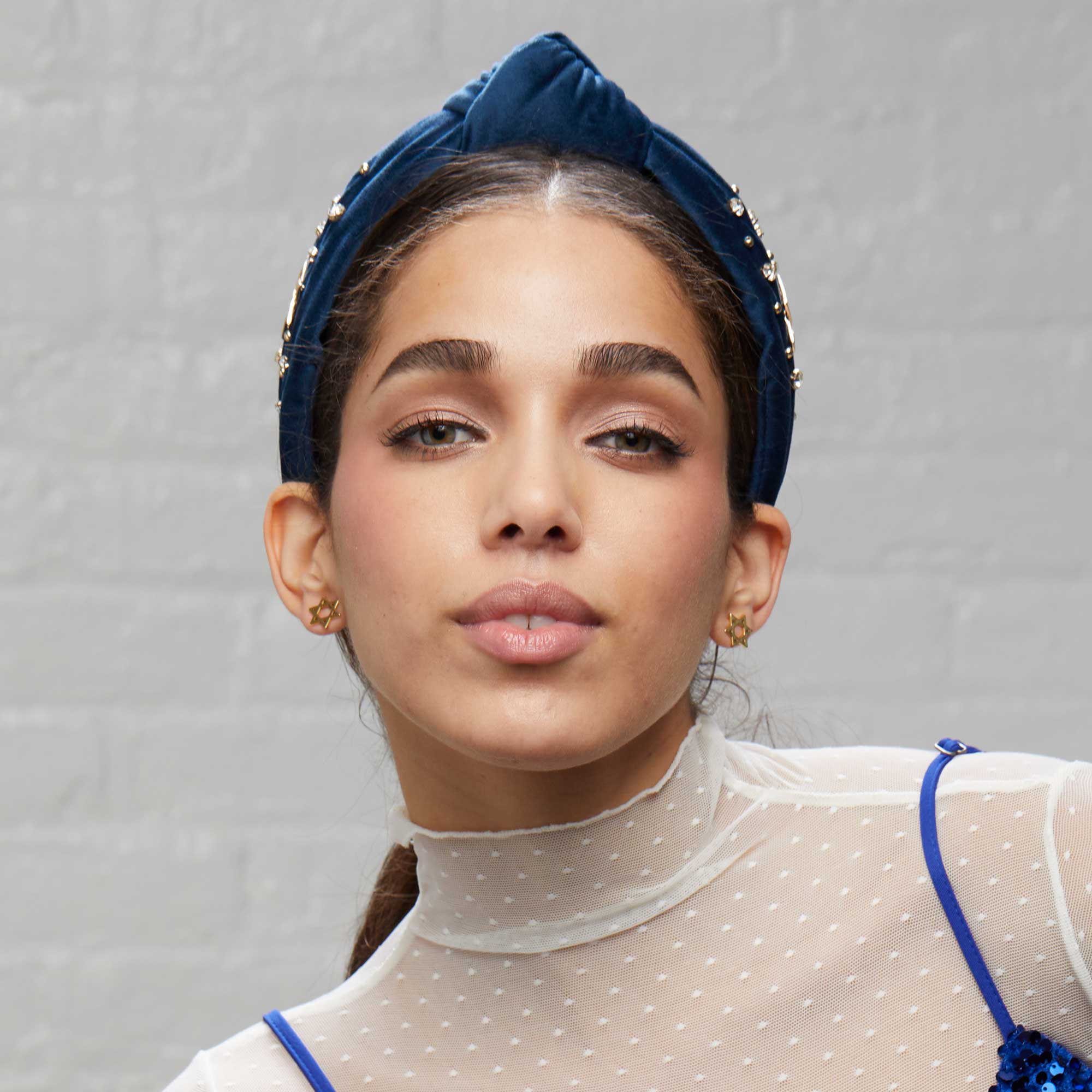 Crystal Star of David Knotted Headband by Lele Sadoughi、mySite、topwebapps