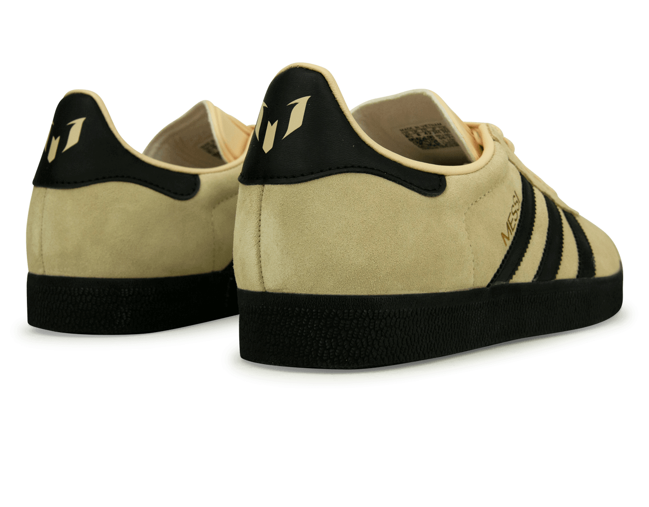 adidas Men's Originals Gazelle x Messi Sand/Black/Gold、mySite、noshort