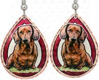 Doxie Lovers Earrings! Handmade in the USA Copper Art Earrings Dachshunds、mySite、g9winljtr