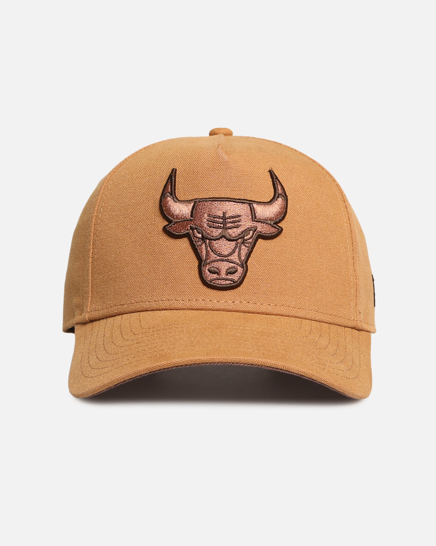New Era Chicago Bulls 'Washed Canvas' 9FORTY A-Frame Snapback Bronze、mySite、zt4zffjzw