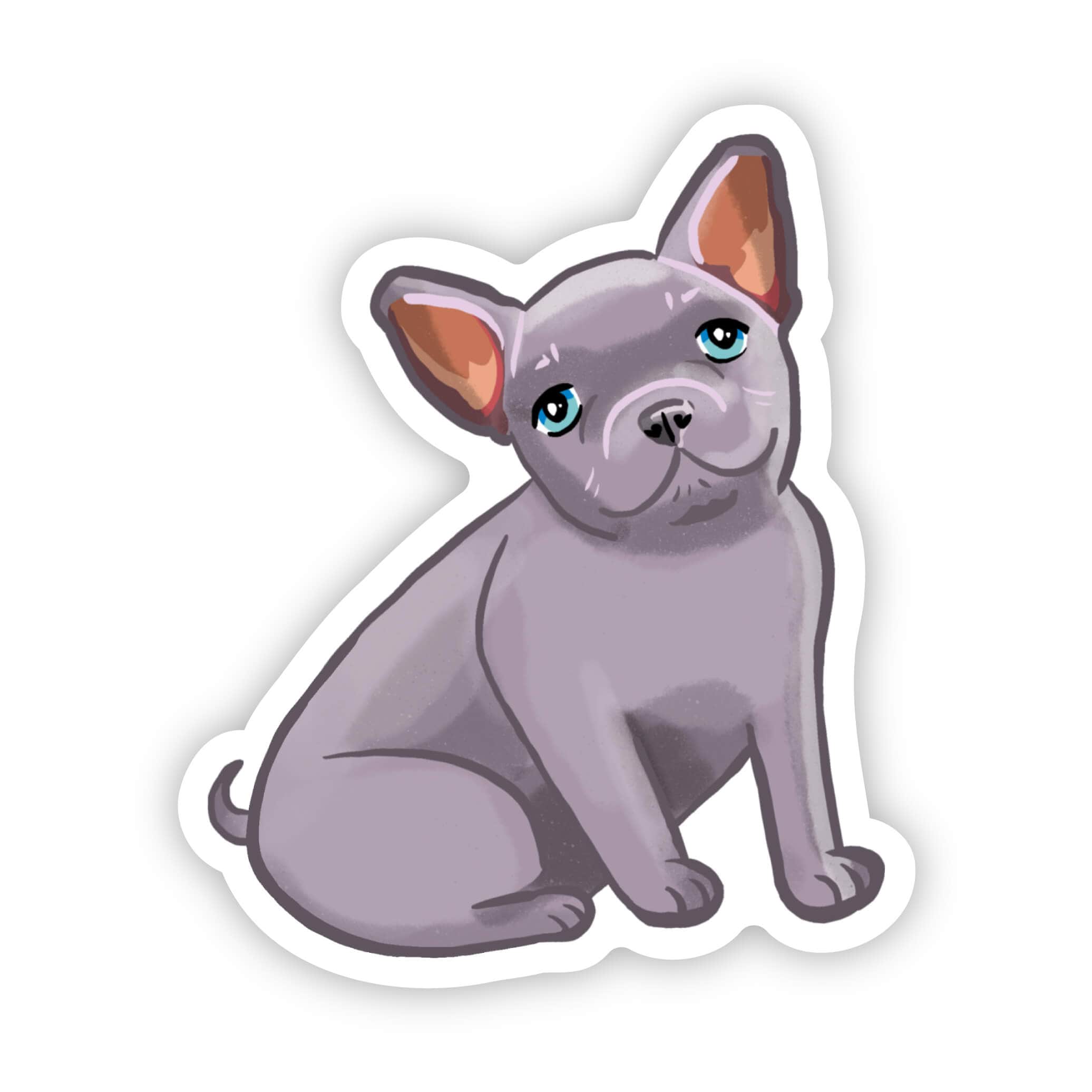  Cute Frenchie Dog Sticker、mySite、elrpsem3k