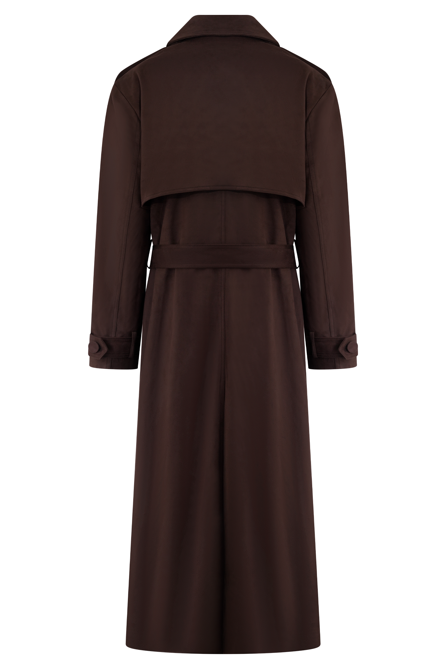 Marc Faux Suede Coat - Cocoa Chocolate、mySite、solidvoid