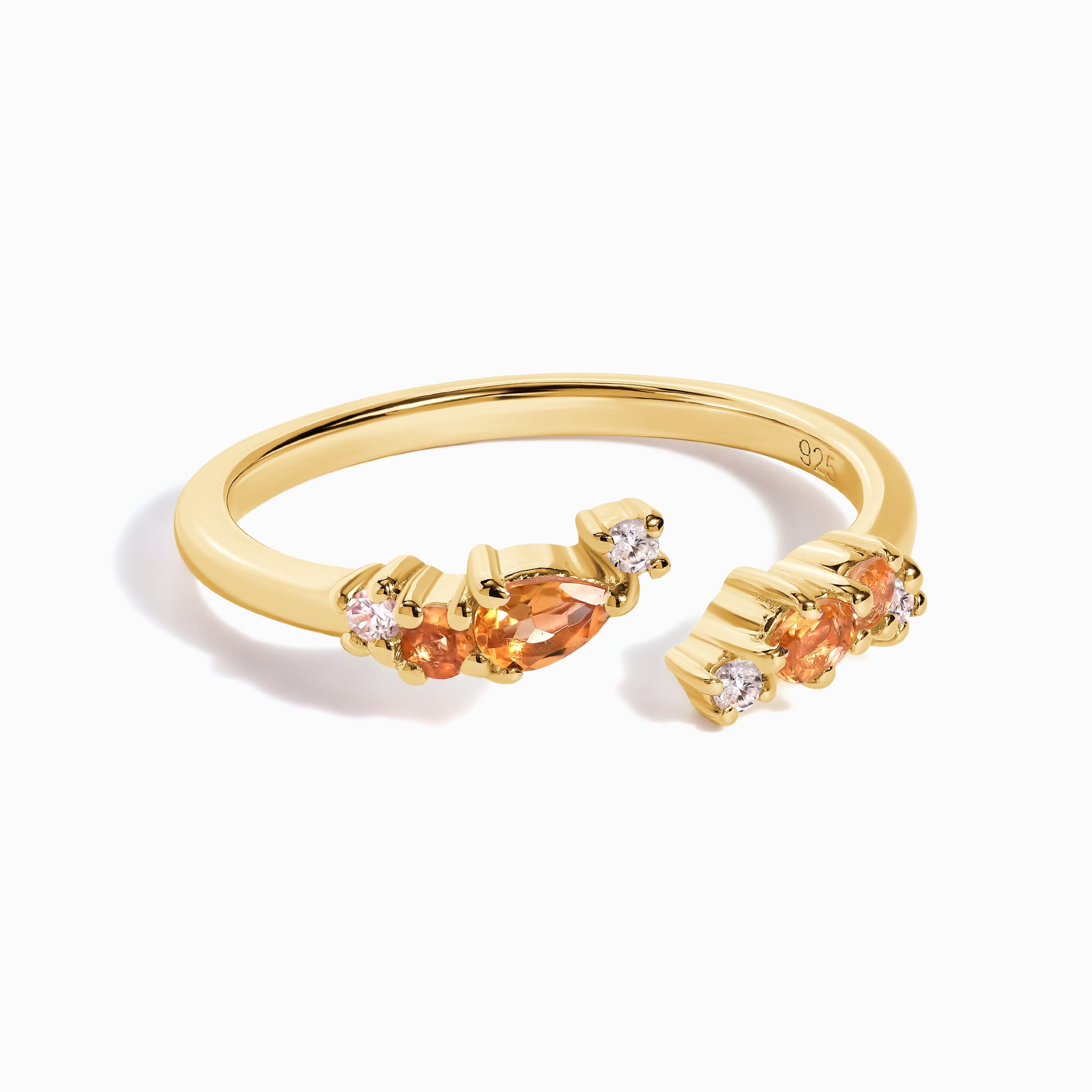 Adjustable Citrine Ring Flourish - November Birthstone、mySite、hinf8tx79