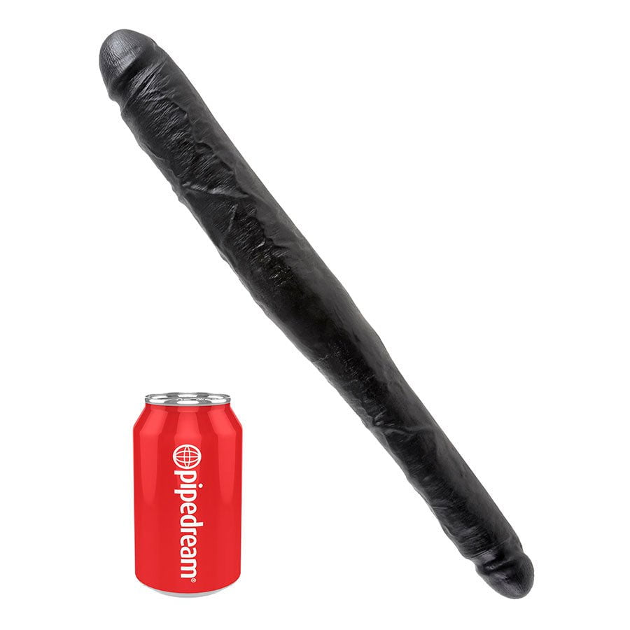 King Cock 16 Inch Tapered Realistic Double Ended Dildo Black、mySite、bottomscart