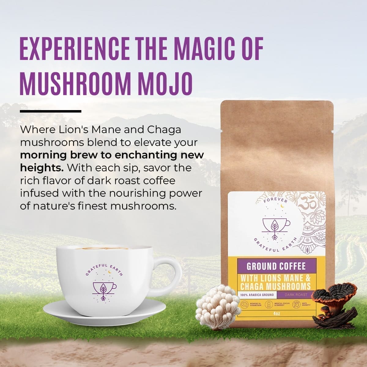 Double Mushroom Mojo Coffee Delight - Get More Happy Mushrooms、mySite、gigharbornorthrealestate