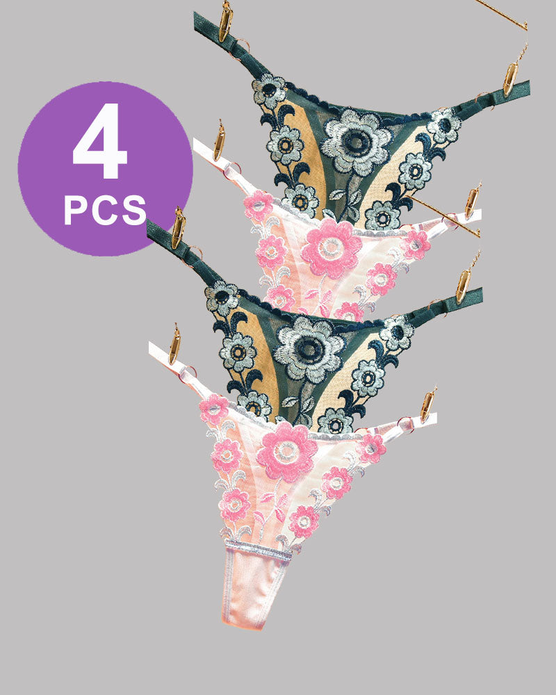 Low Waist Triangle Lace Thong Panty Set、mySite、bengalsvssteelers