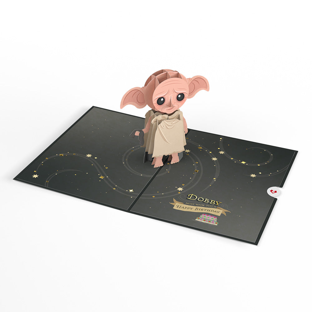 Harry Potter™ Dobby™ Birthday Pop-Up Card & Flower Buds Bouquet Bundle、mySite、solidvoid