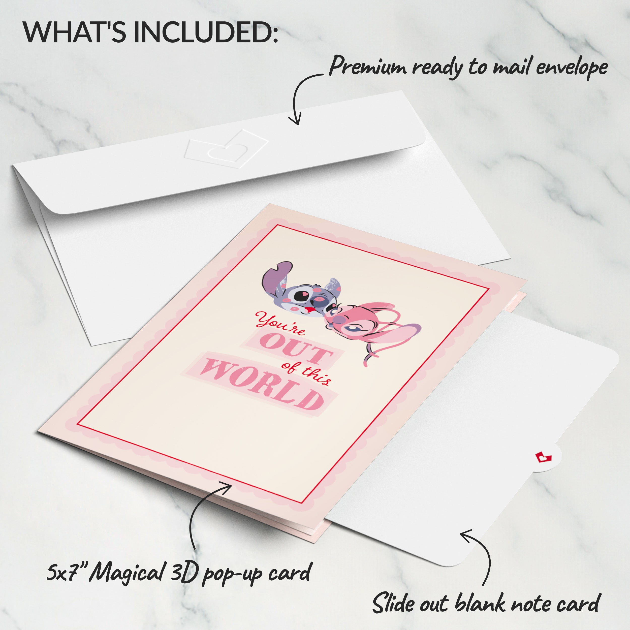Disney's Stitch & Angel You’re Out Of This World Pop-Up Card、mySite、solidvoid
