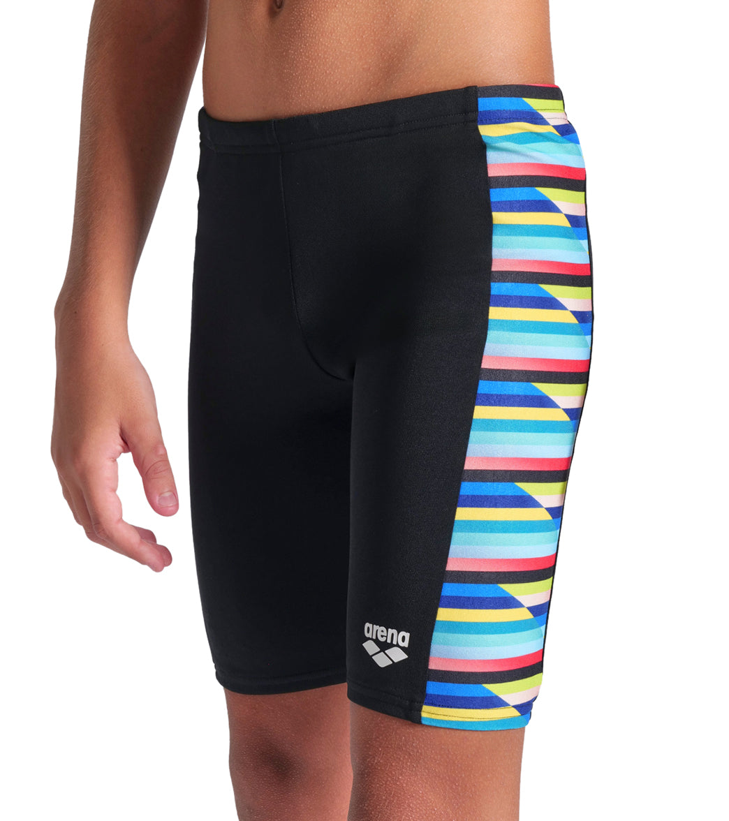 Arena Boys' Racing Stripe Jammer Swimsuit (Little Kid, Big Kid)、mySite、noshort