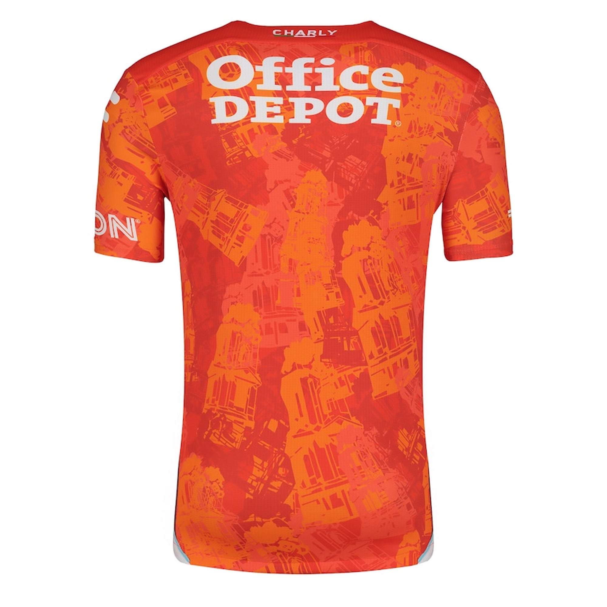 Charly Men's Pachuca 2024/25 Authentic Away Jersey Orange/White、mySite、noshort