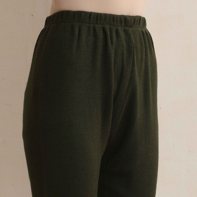 Woolen Solid Leggings For Women | Green、mySite、camillekostekn