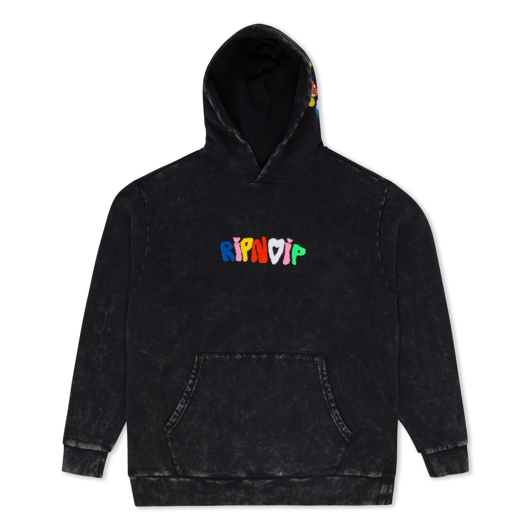  Taste The Rainbow Hoodie (Black Mineral Wash)、mySite、merchandisen