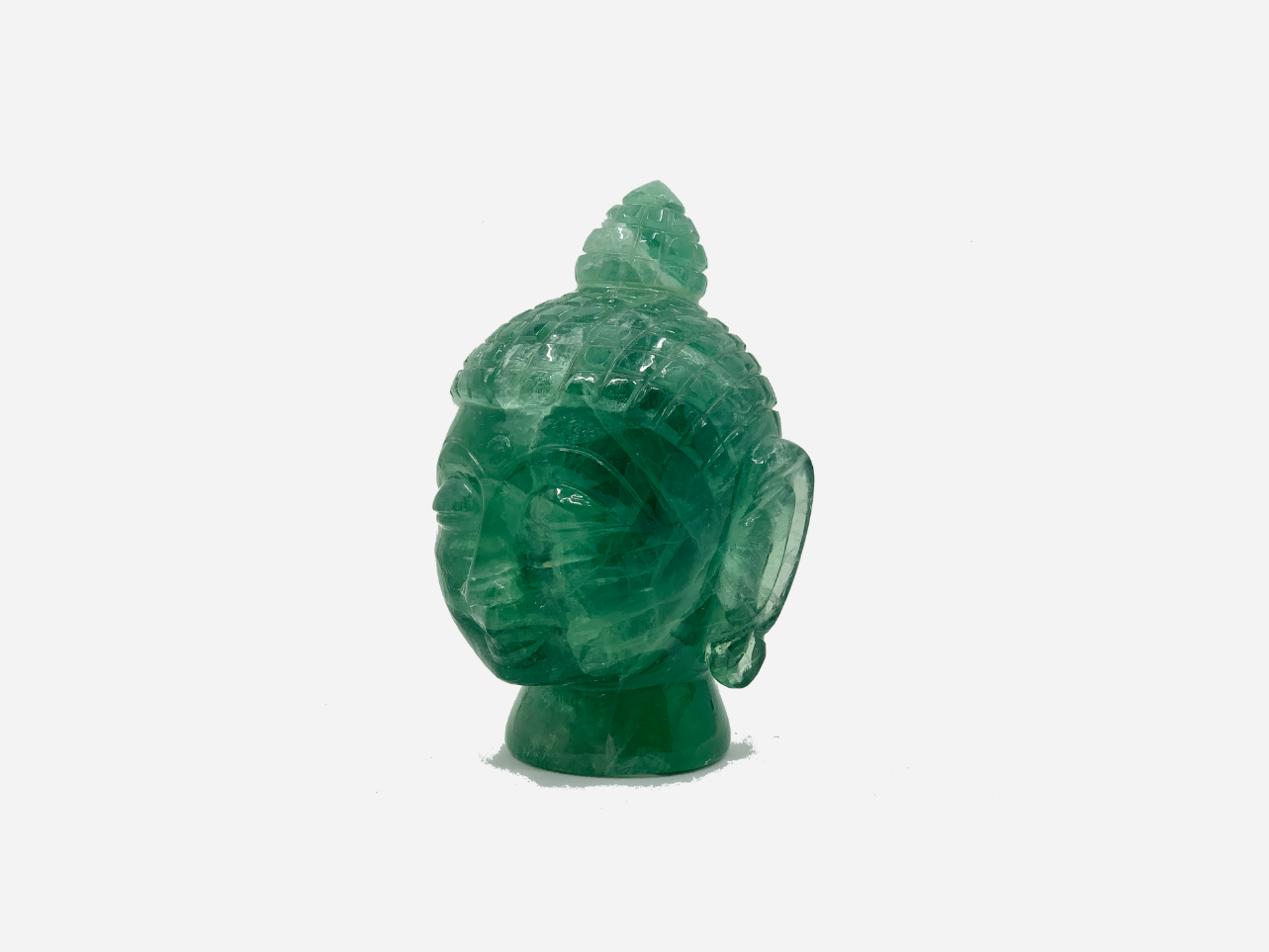 Buddha Head - Green Flourite (Small, 12cm)、mySite、topwebapps