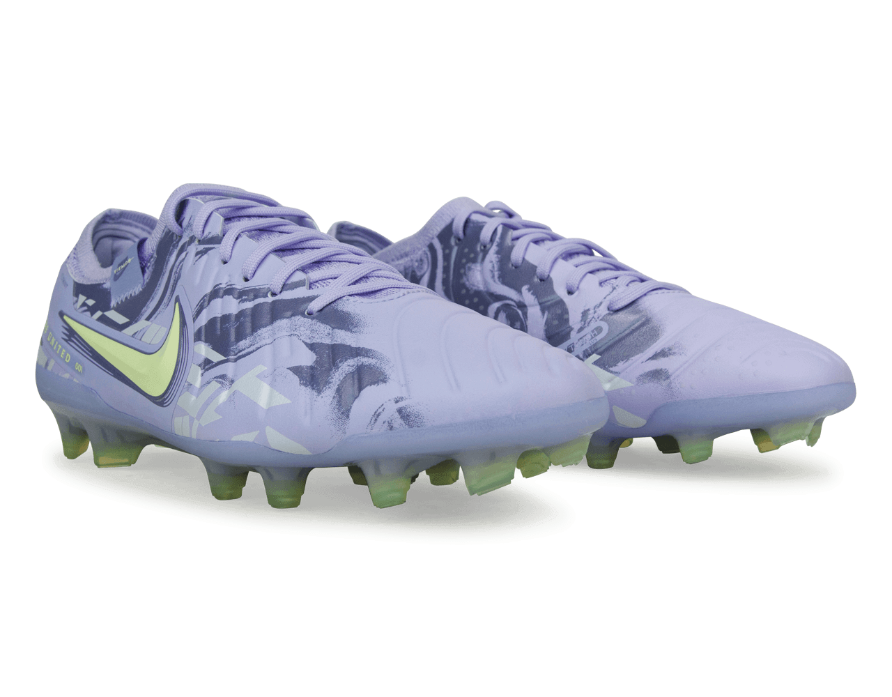 Nike Men's United Tiempo Legend 10 Elite FG Purple Agate/Barely Volt、mySite、noshort