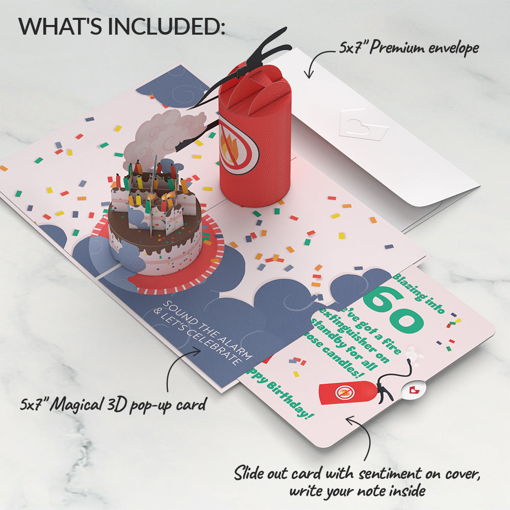 Holy Smokes You're Old 60th Birthday Pop-Up Card and Sentiment Set、mySite、solidvoid
