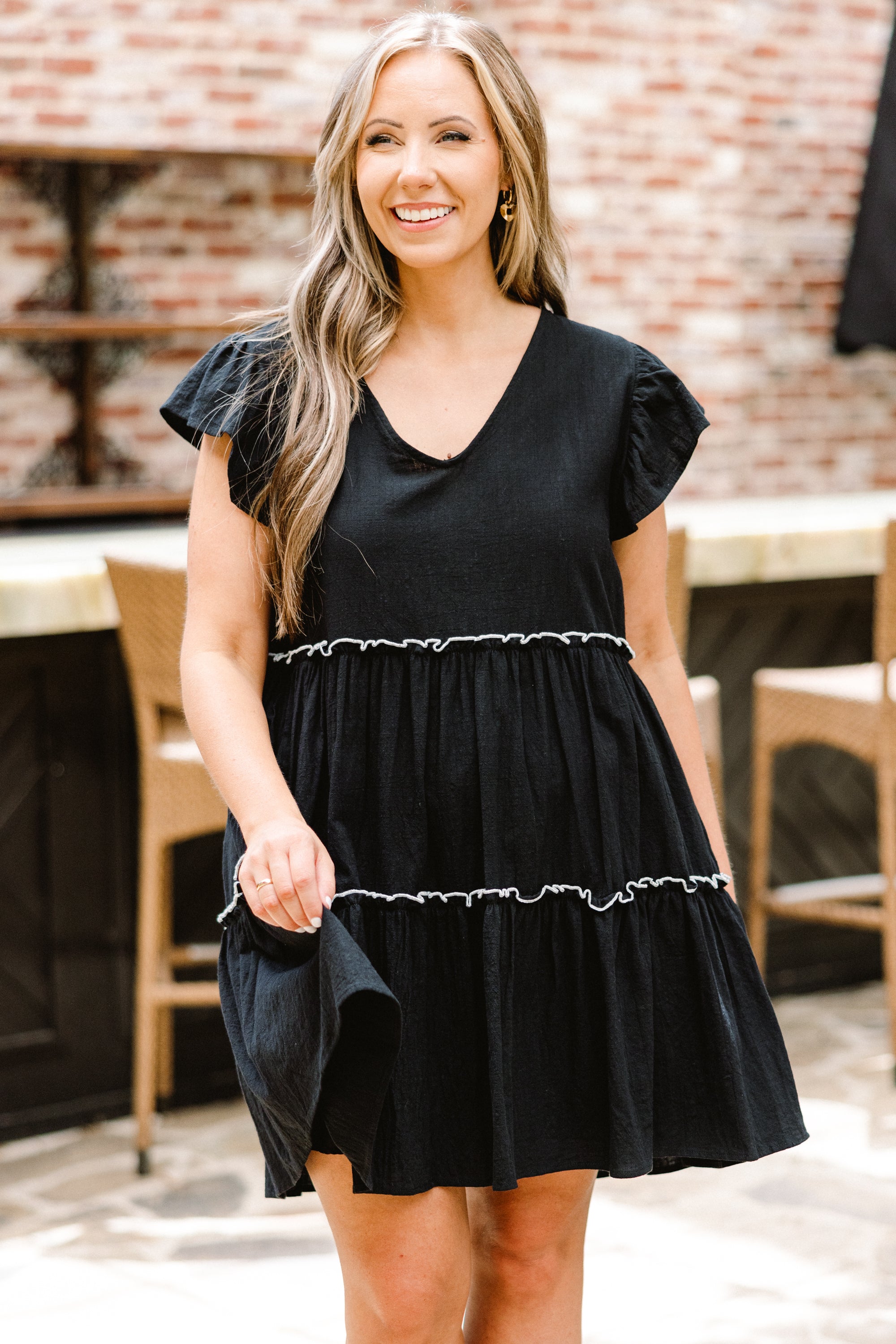  Catch Me When I Fall Dress, Black-Cream、mySite、justintrudeaud