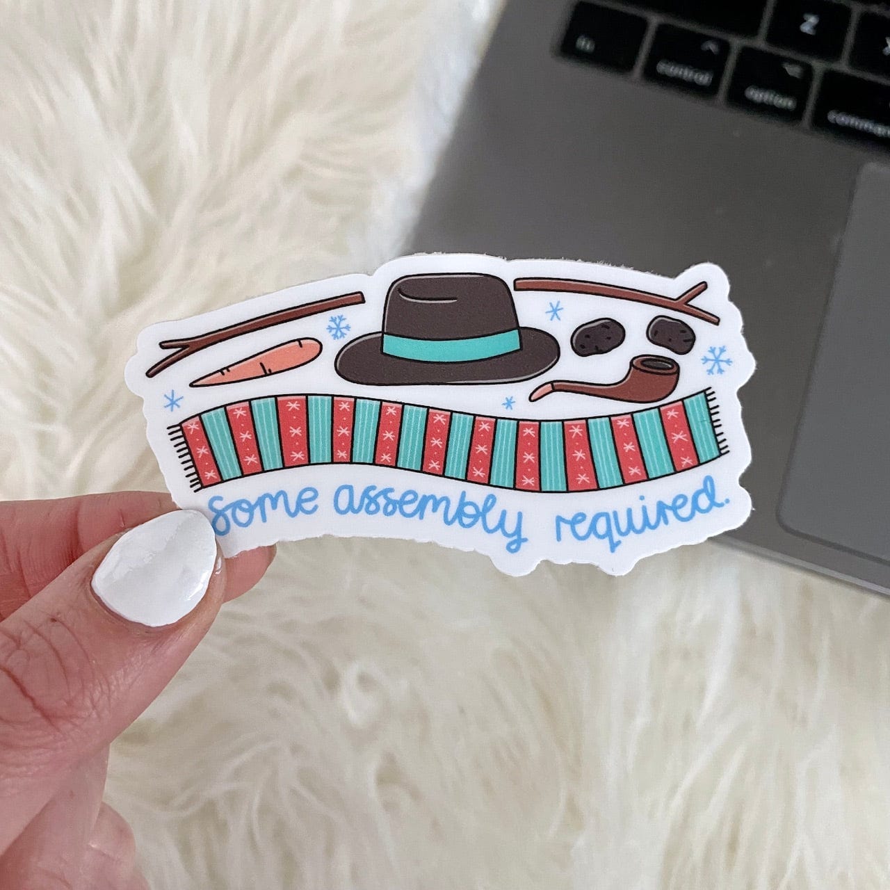  Some Assembly Required Snowman Sticker、mySite、ghnorth