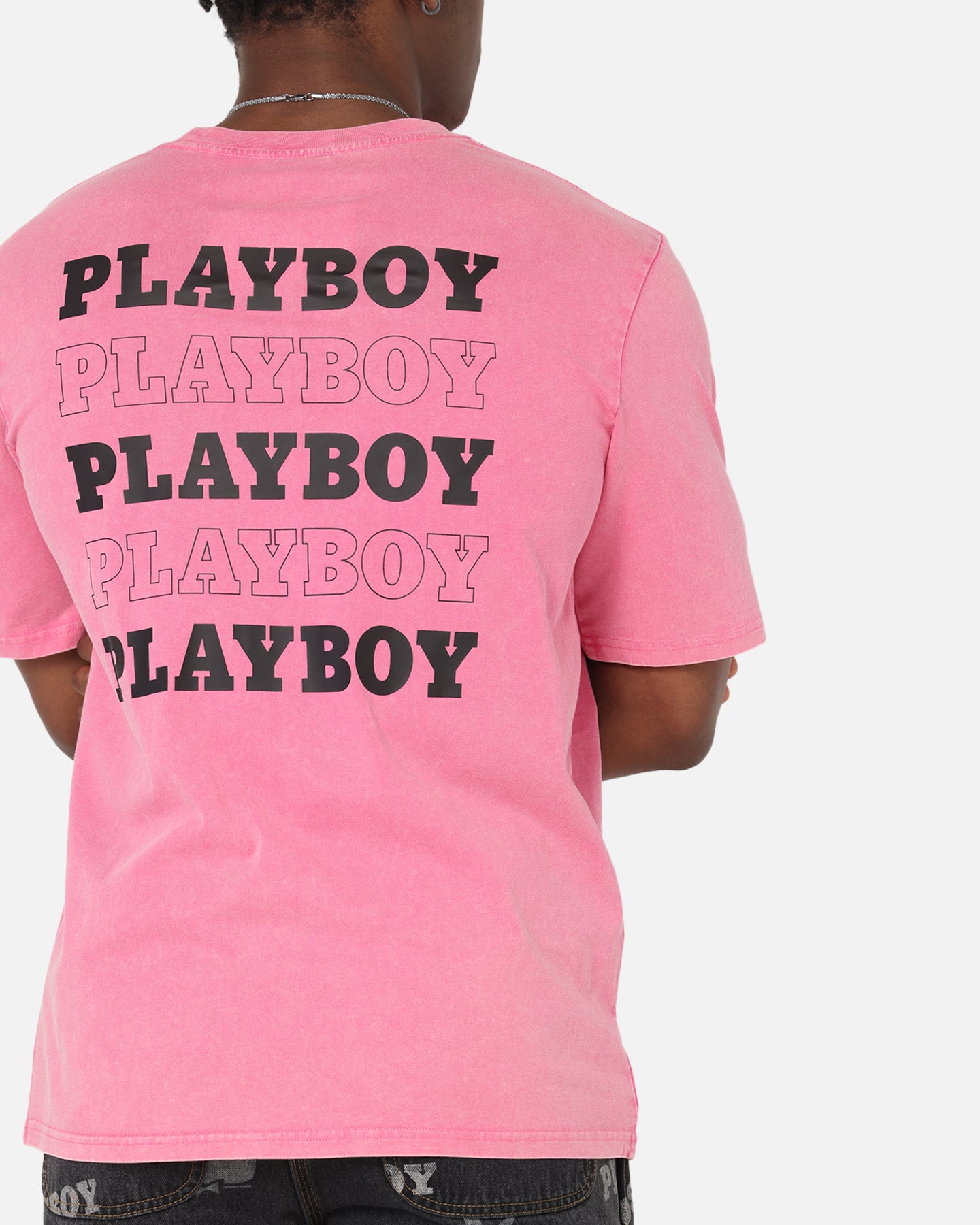 Playboy Stack Washed T-Shirt Washed Raspberry、mySite、zt4zffjzw