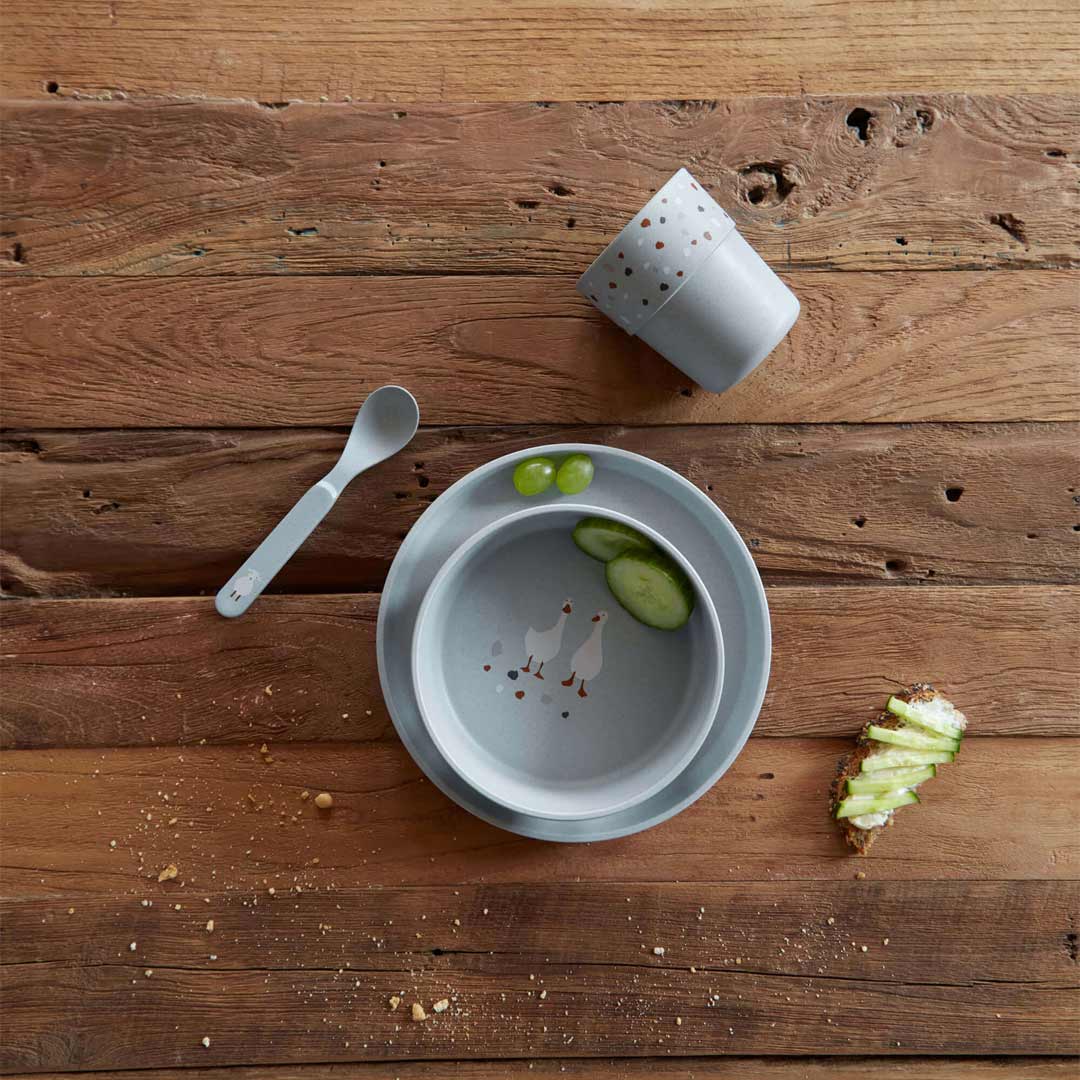 Lassig Dish Set - Blue - Tiny Farmer Sheep/Goose、mySite、merchandisen