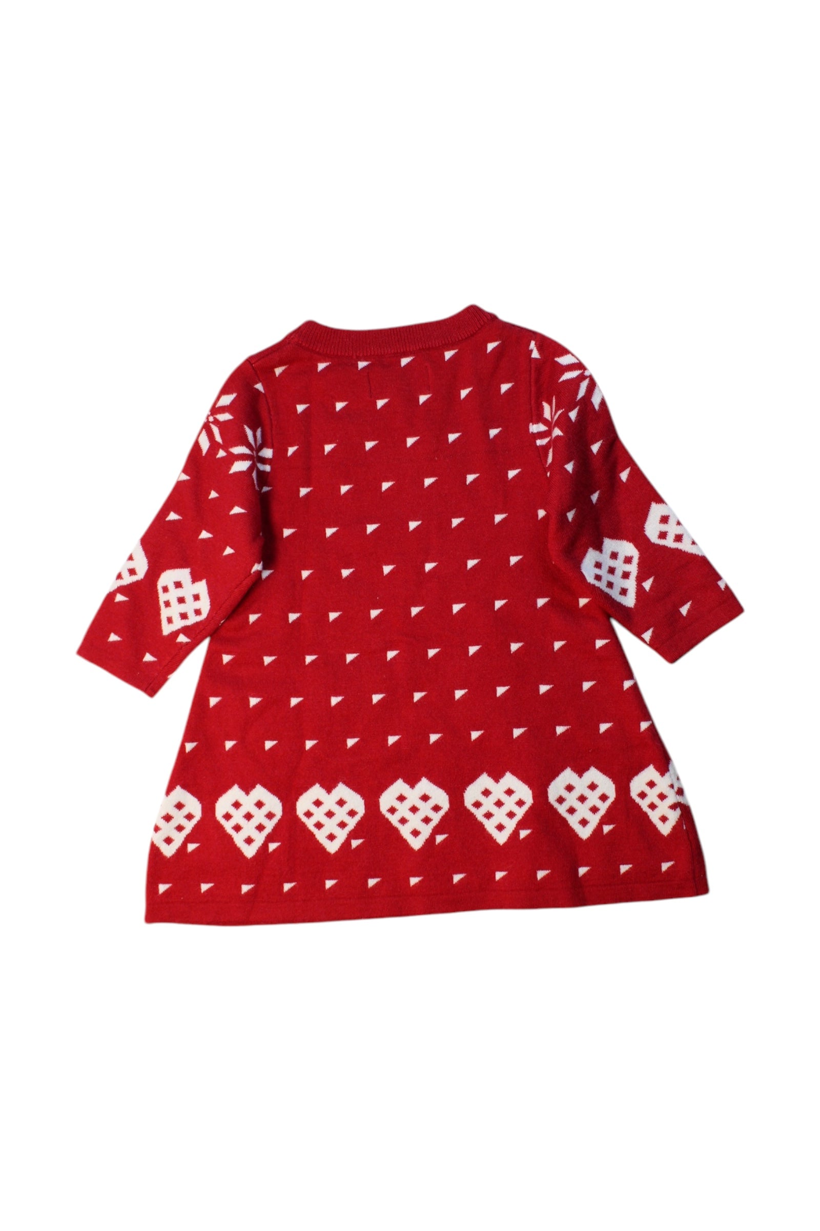 Chickeeduck Reindeer Sweater Dress 12-18M、mySite、g9winljtr