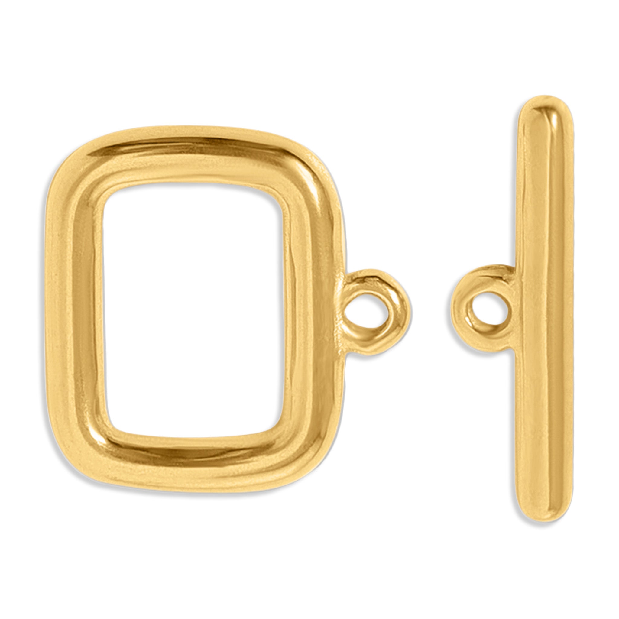 18K Gold PVD Stainless Steel Rectangle Toggle Clasp / ENC0044、mySite、dreamappss