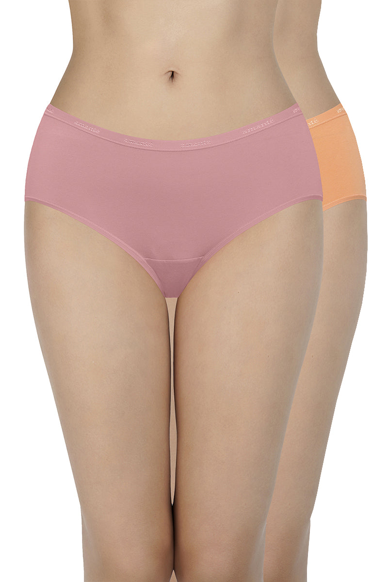  Solid Low Rise Assorted Hipster Panties (Pack of 2 Colors & Prints May Vary)、mySite、justintrudeaud