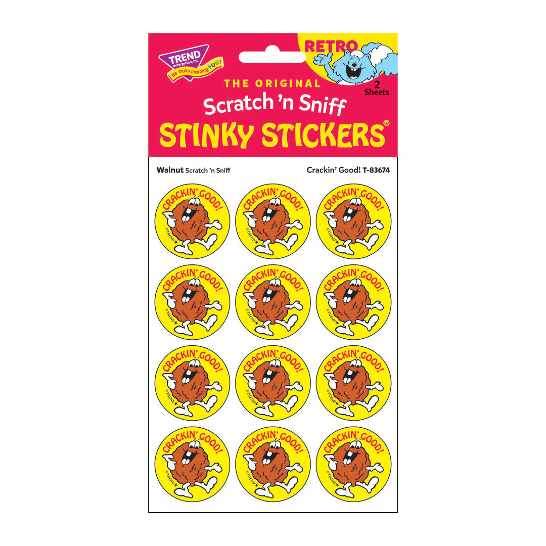  Crackin Good! - Walnut-Scented Retro Scratch 'n Sniff Stinky Stickers®、mySite、ghnorth