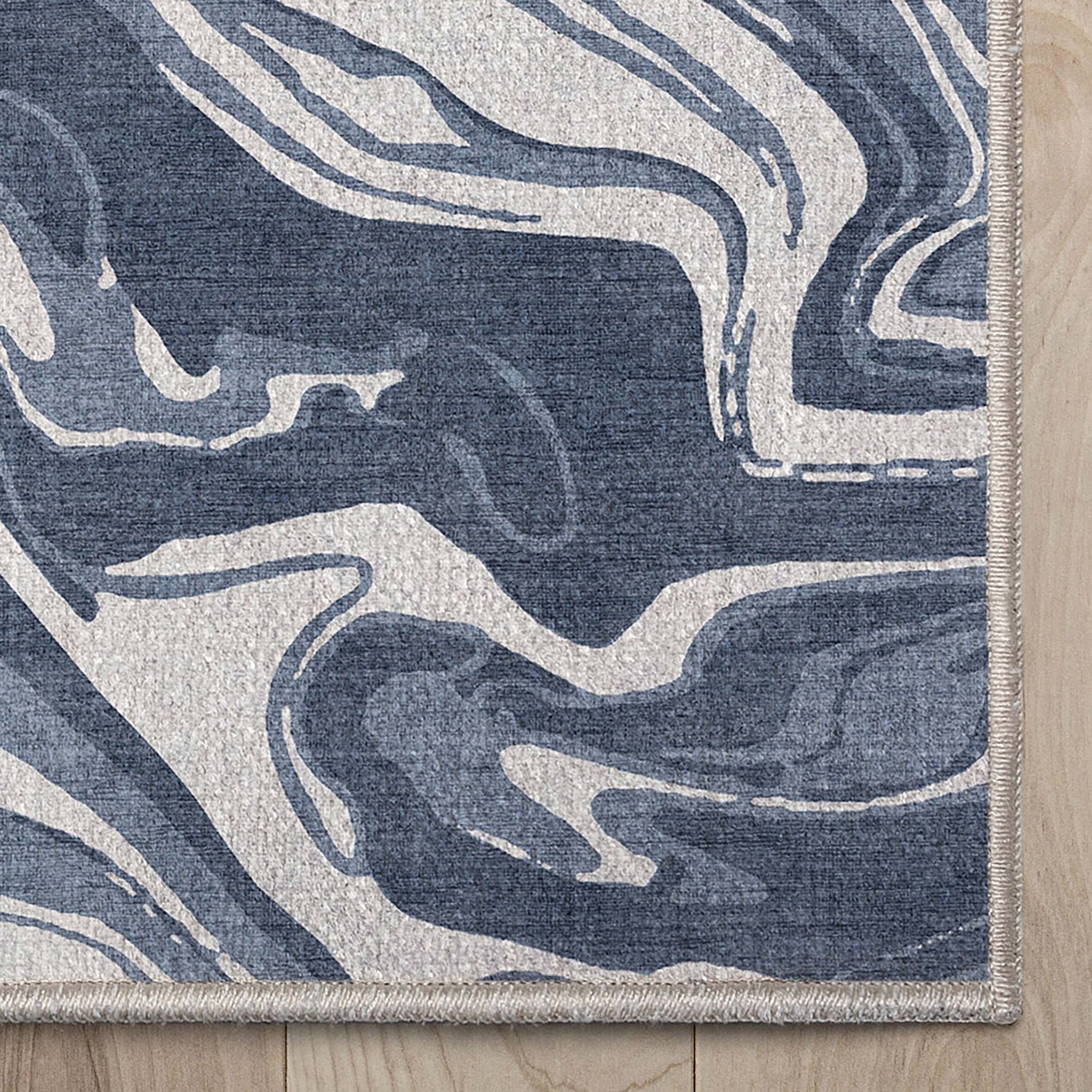 Dunes Abstract Marble Flatweave Rug、mySite、gigharbornorthrealestate