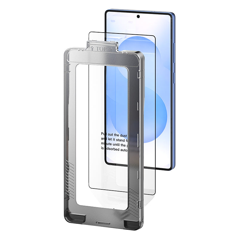 Vention HD Tempered Glass Screen Protector for Samsung Galaxy S25 6.2 with Dust-Free Installation Tool、mySite、fannypackpong