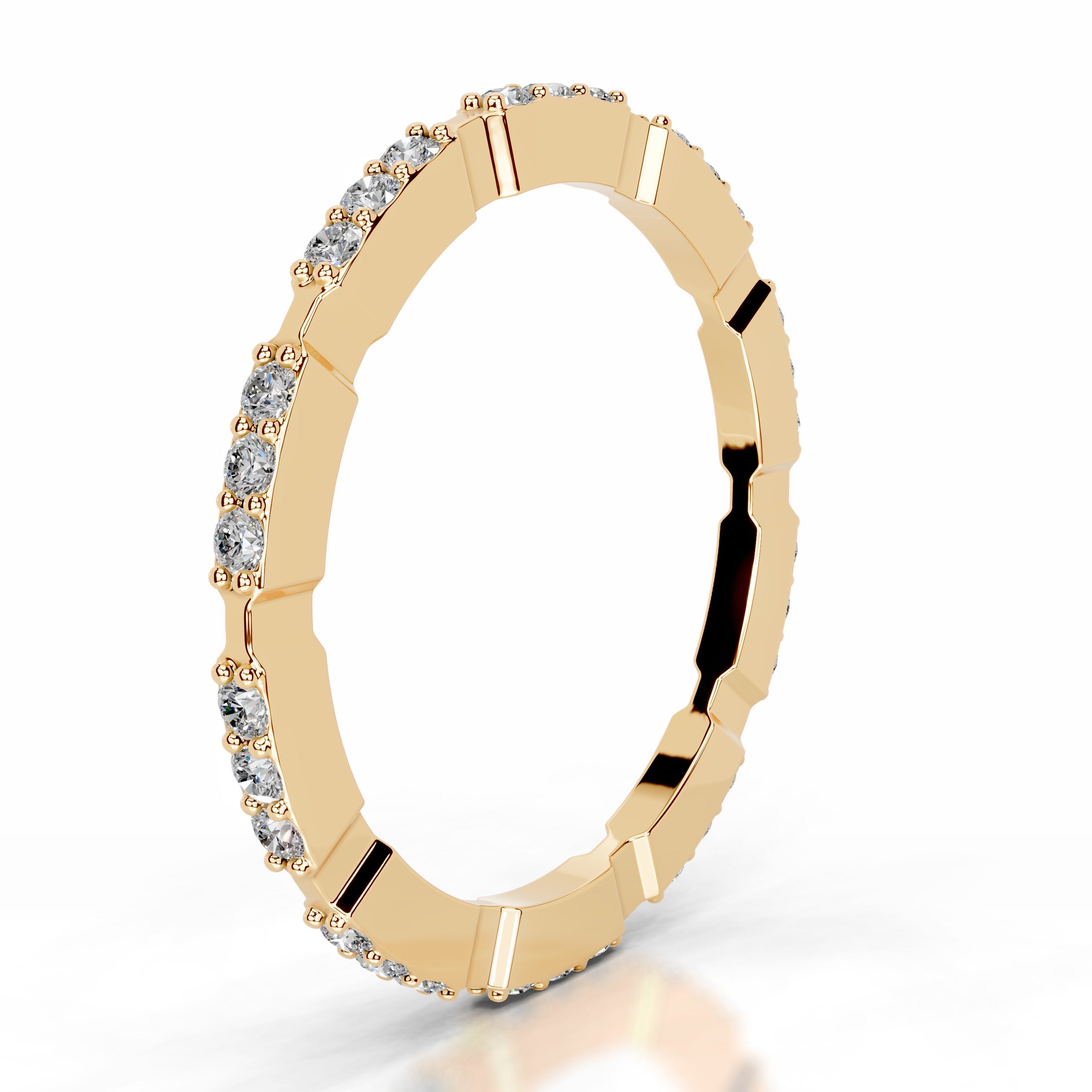 Octavia Diamond Wedding band - 18K Yellow Gold、mySite、hinf8tx79