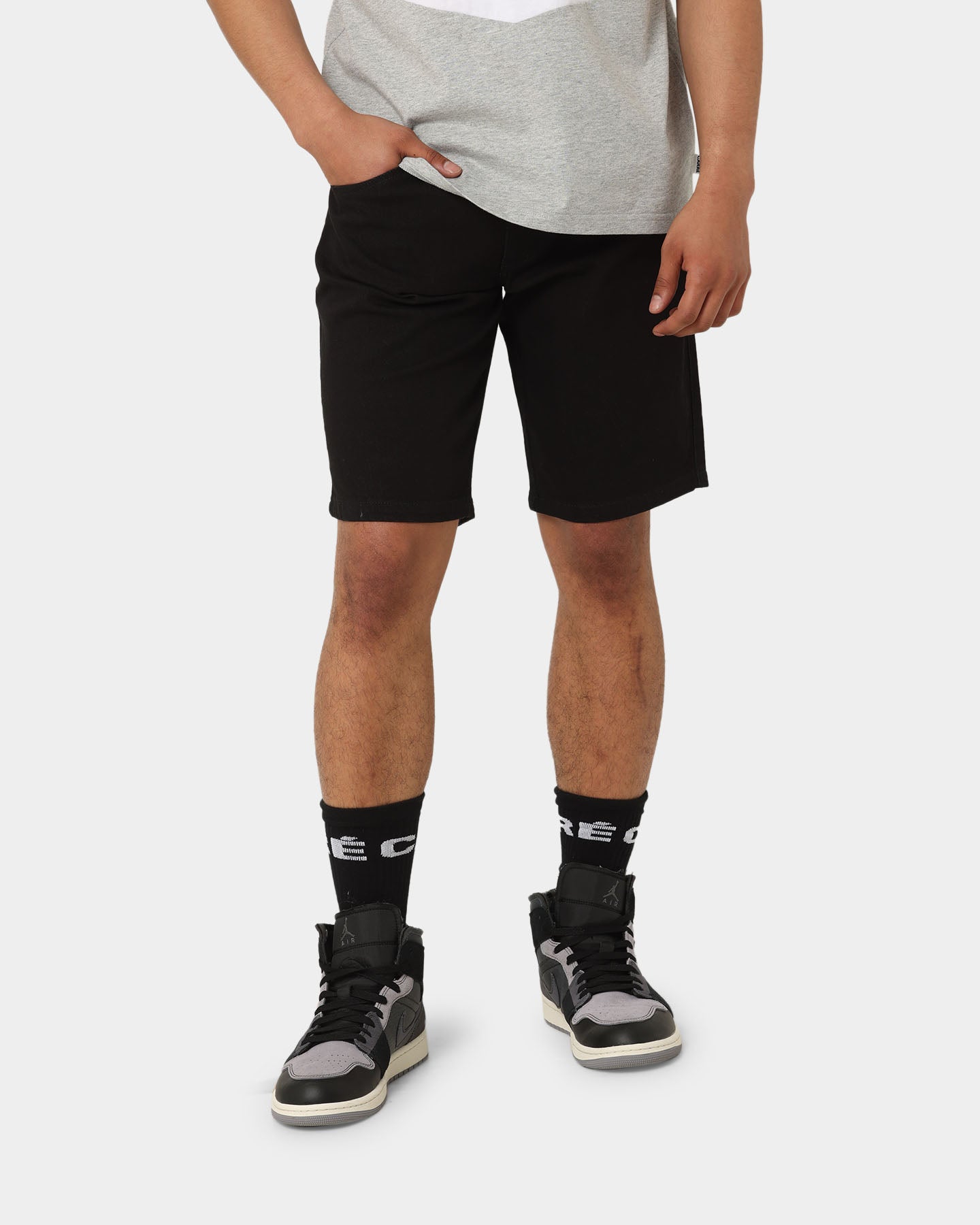 Carre Relache Denim Shorts Black、mySite、zt4zffjzw