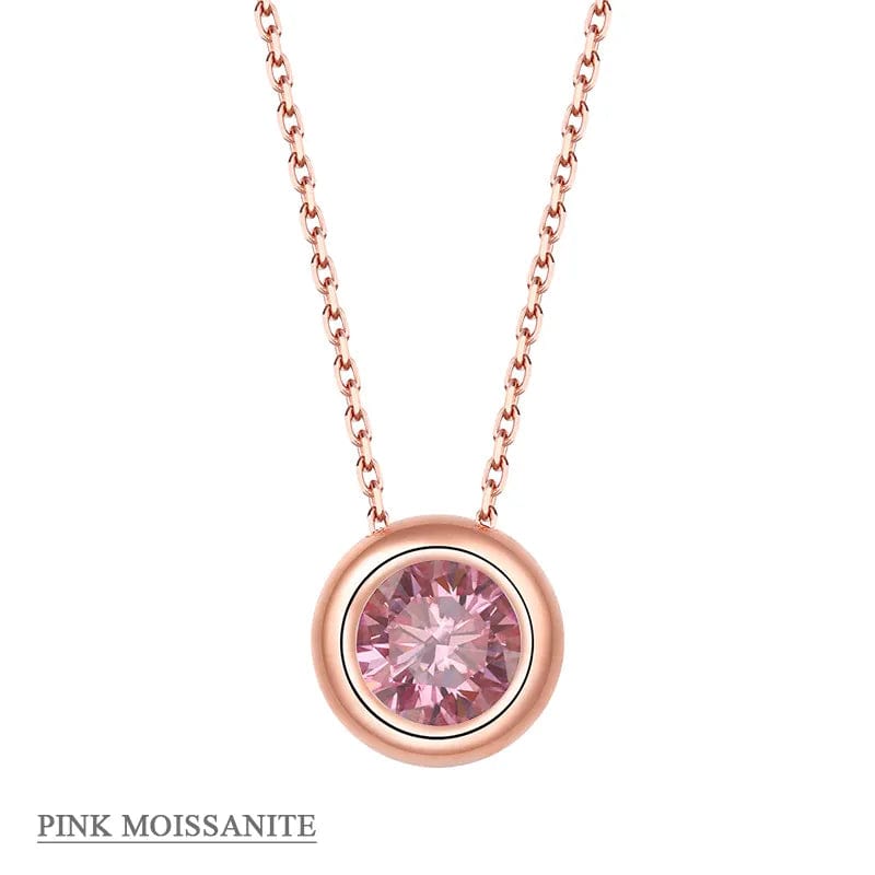 Moissanite 1ct Colored GRA Bezel Set Jewelry 925 Sterling Silver Lasting Beauty Plating、mySite、g9winljtr