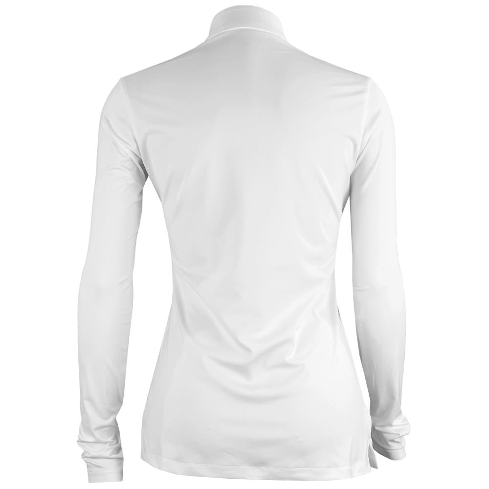 Sofibella Women's UV Feather 1/4 Zip Longsleeve - White
