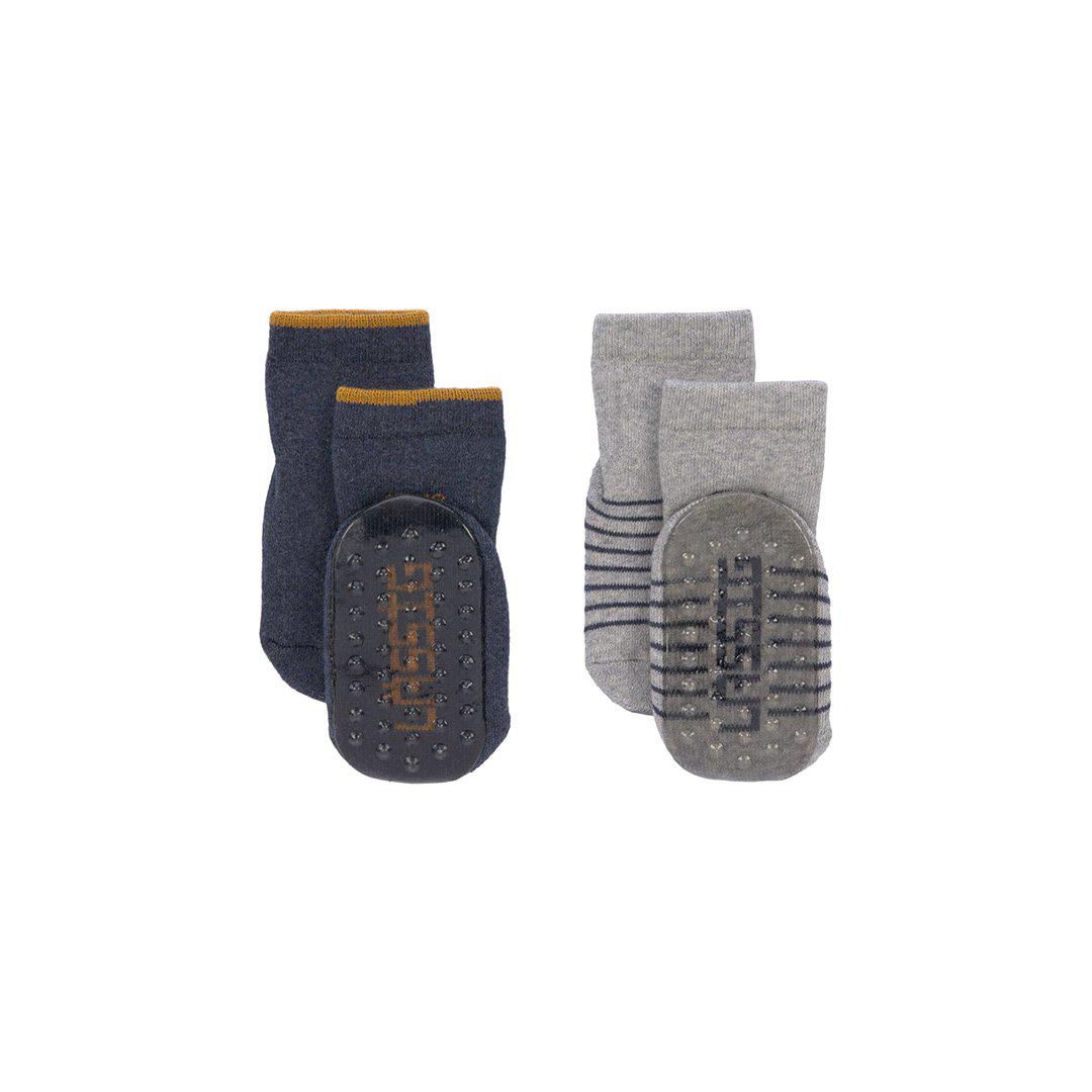  Lassig Anti-Slip Socks - Blue - 2 Pack、mySite、merchandisen