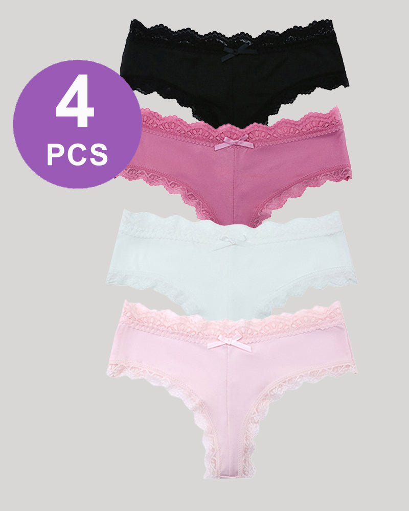Hipster Lace Trim Seamless Panty Set、mySite、bengalsvssteelers