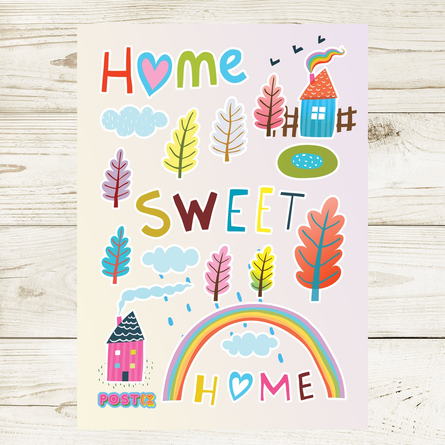  Home Sweet Home Sticker Sheet、mySite、ghnorth