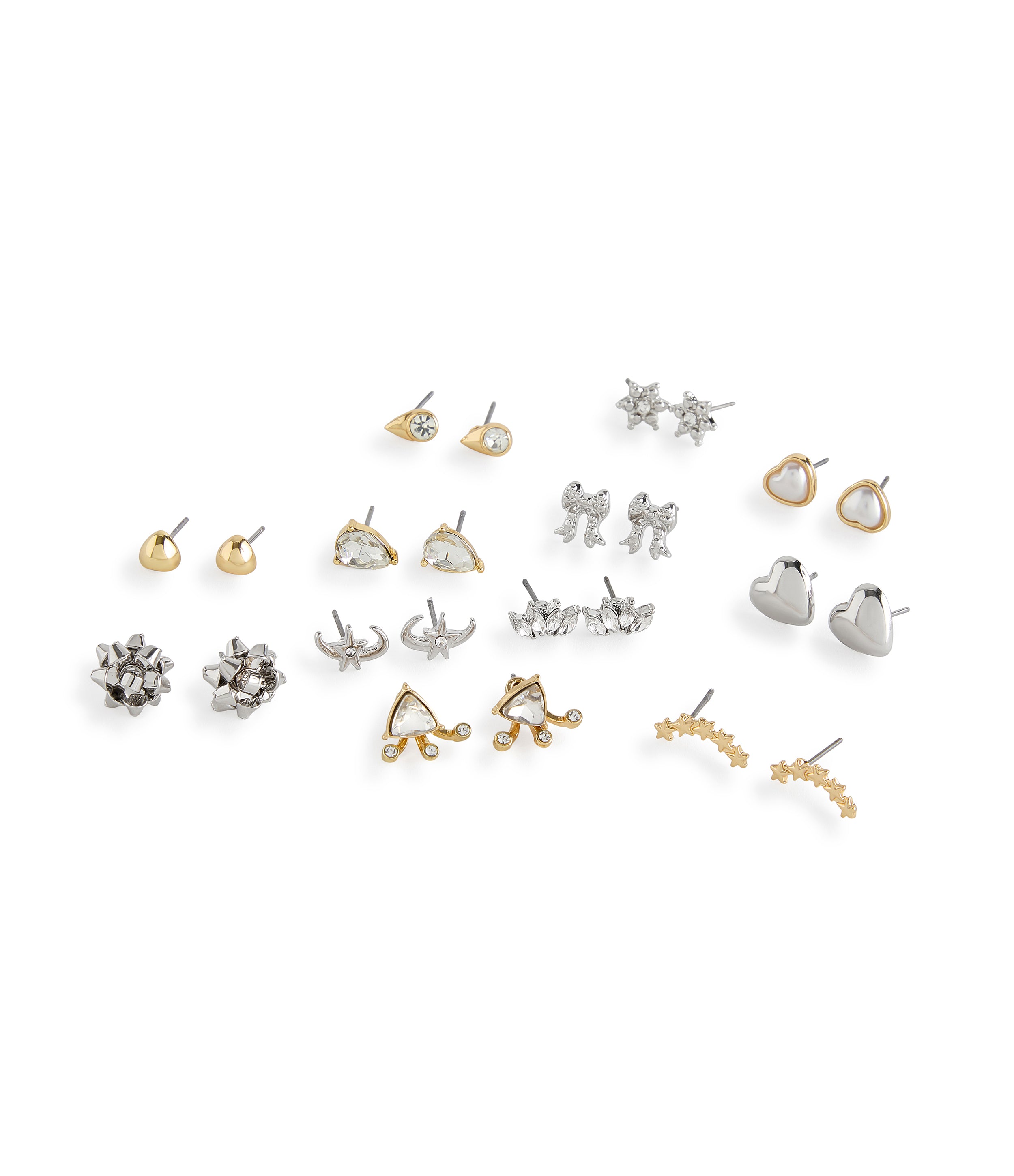 HEART MIXED STUDS CRYSTAL、mySite、dreamappss