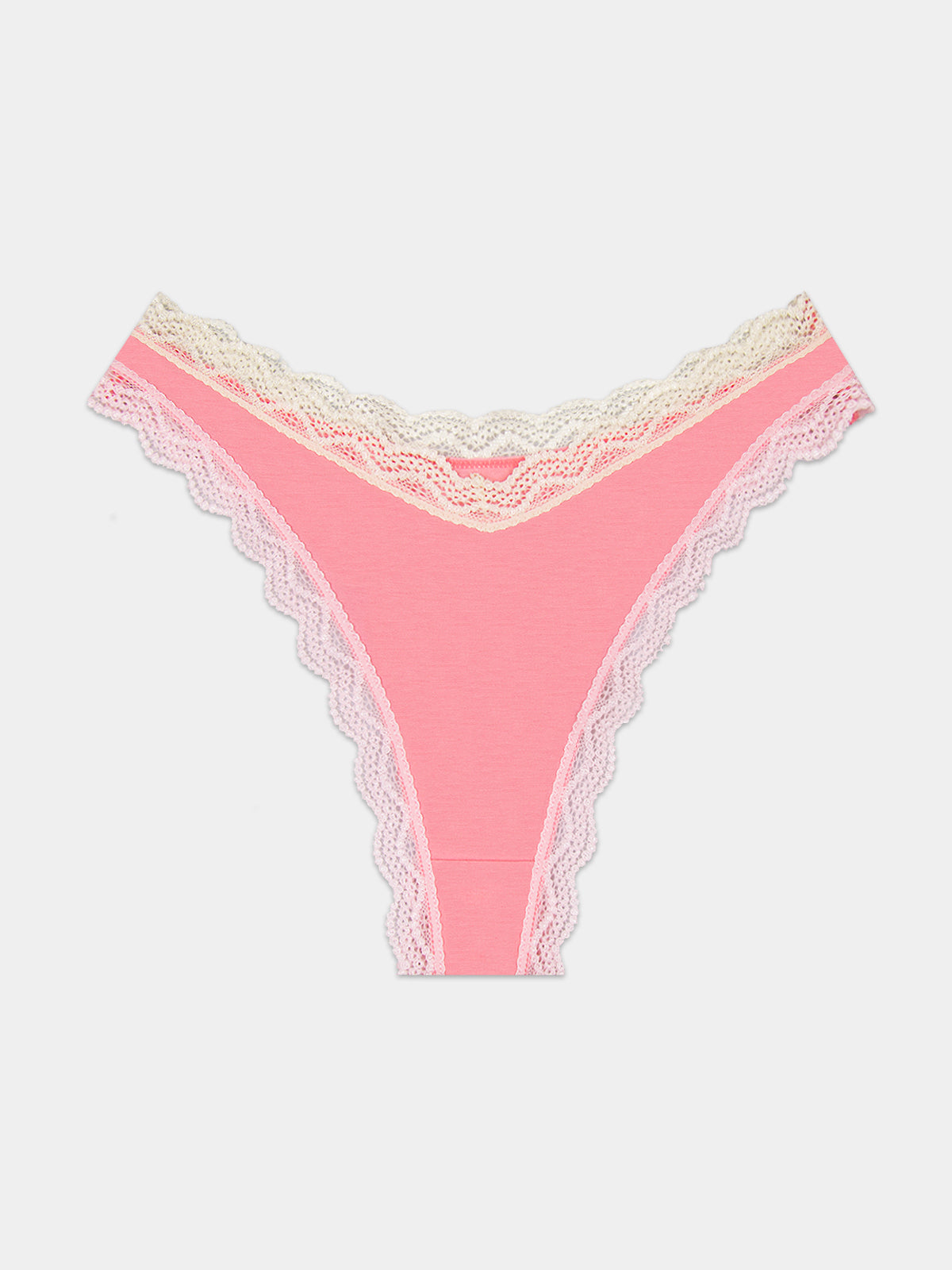 Dipped Thong - Geranium Pink and Buttercream、mySite、bengalsvssteelers
