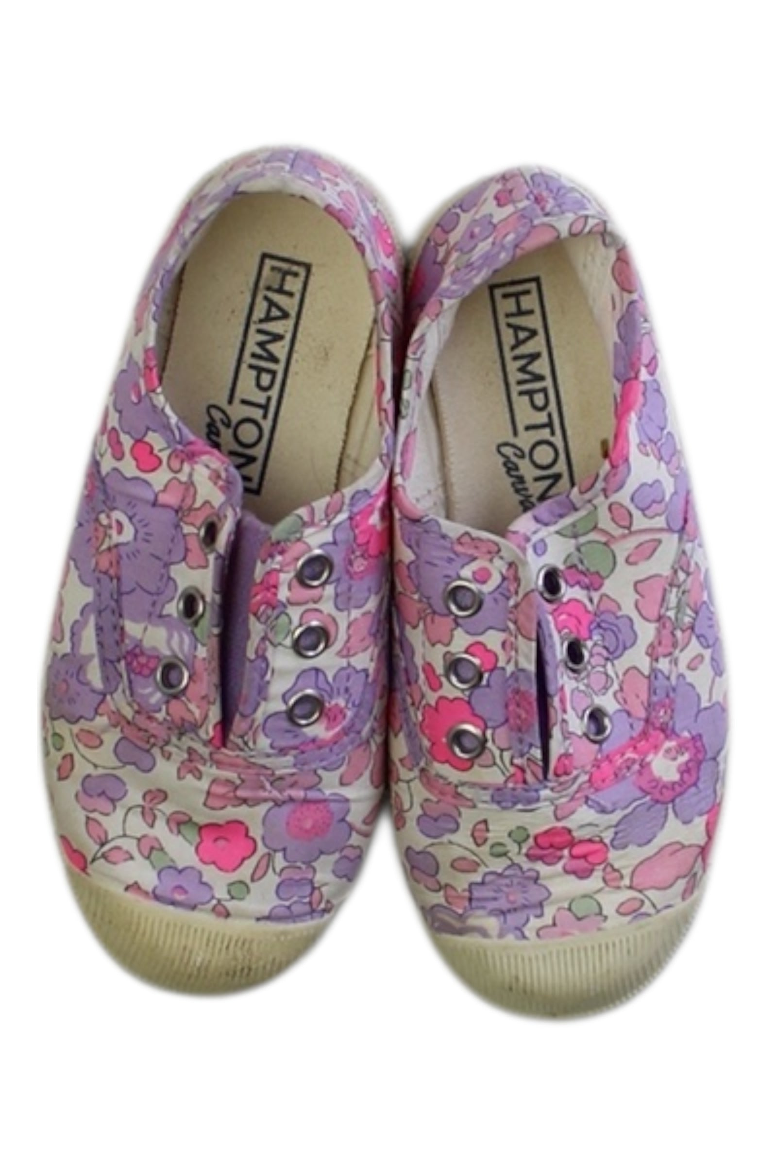 Hampton Canvas Floral Slip Ons EU26、mySite、g9winljtr