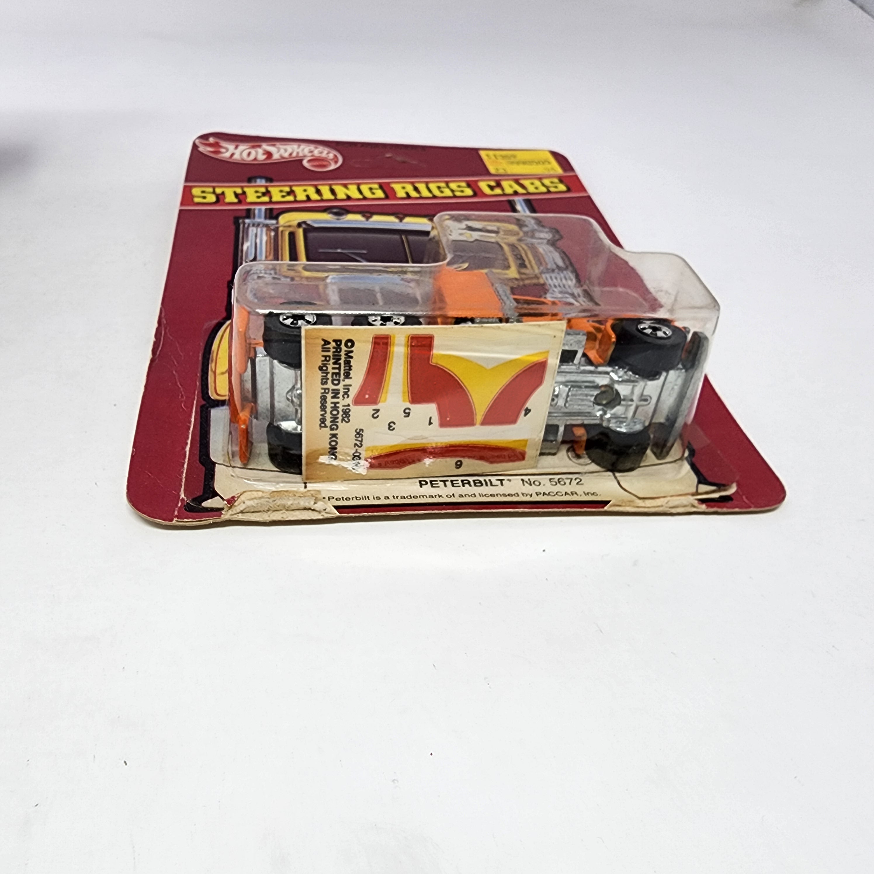 Peterbilt No 5672 * Orange * 1982 Hot Wheels Hong Kong Steering Rigs、mySite、hgirdovlk