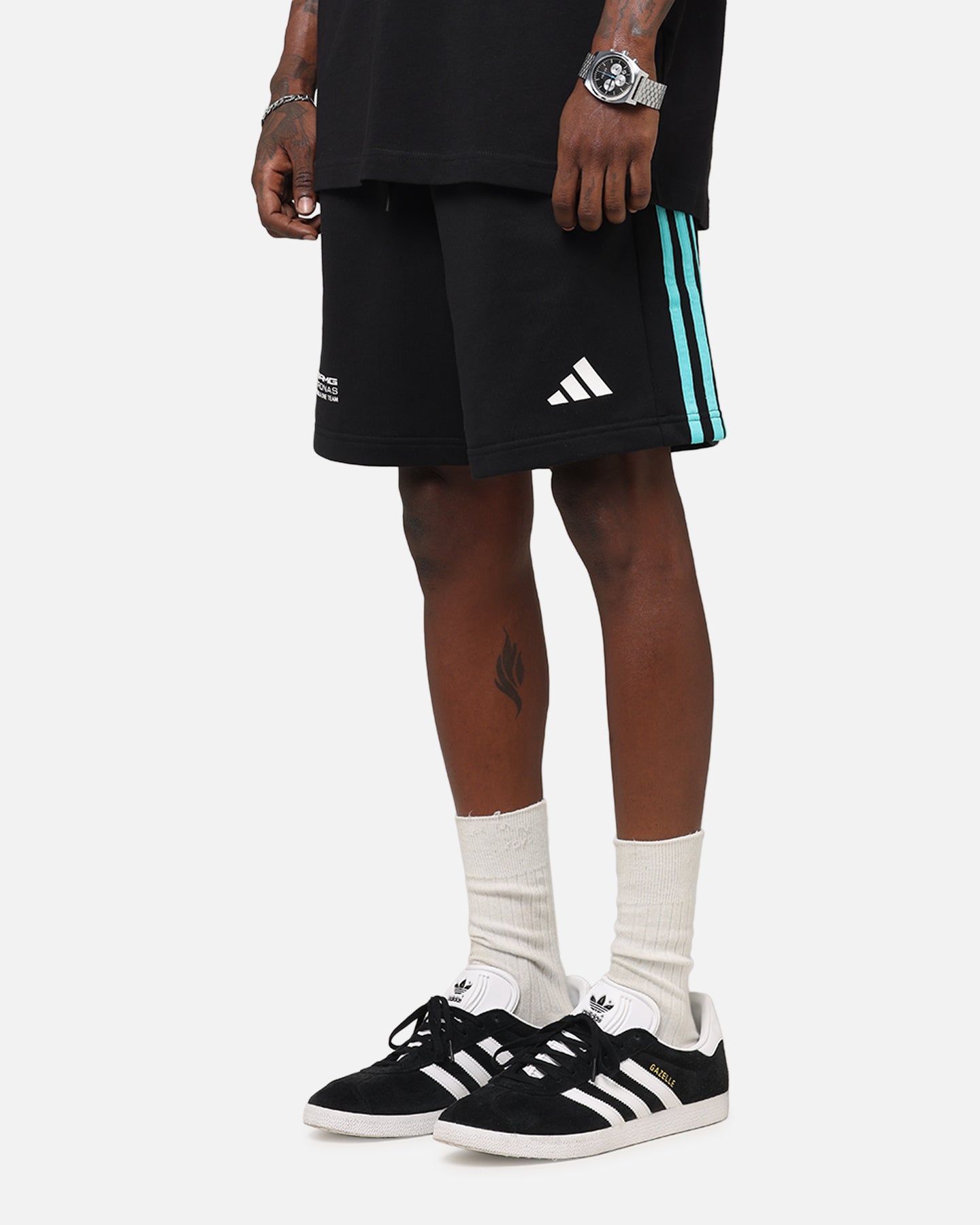 adidas x Mercedes-AMG PETRONAS Formula One F1 DNA Shorts Black/White、mySite、zt4zffjzw