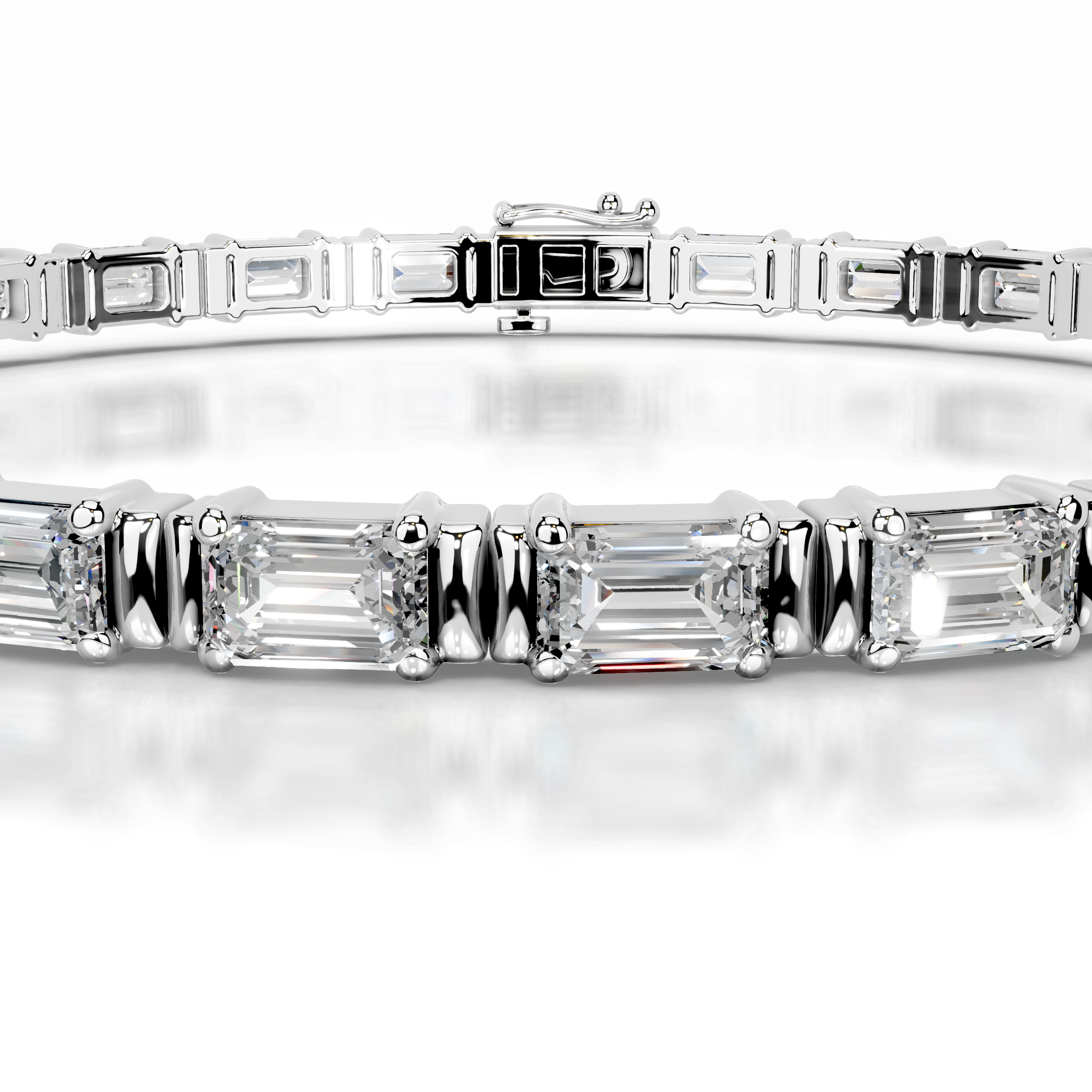 Severine Lab Grown Diamond Tennis Bracelet (13 Carat) -18K White Gold、mySite、hinf8tx79