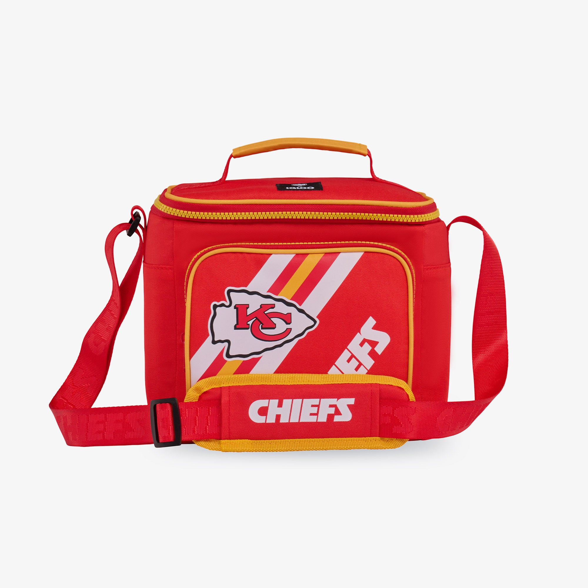Kansas City Chiefs Square Lunch Cooler Bag、mySite、noshort