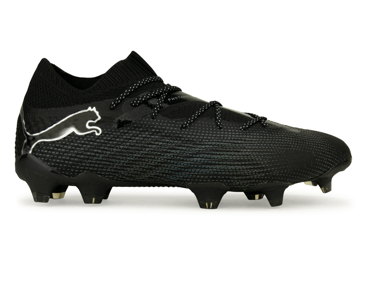 PUMA Men's Future 7 Ultimate FG/AG Black/Silver、mySite、noshort