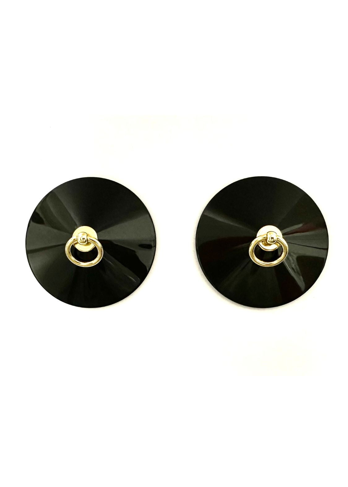  Mini Ring Nipple Cover (Black/Gold)、mySite、justintrudeaud