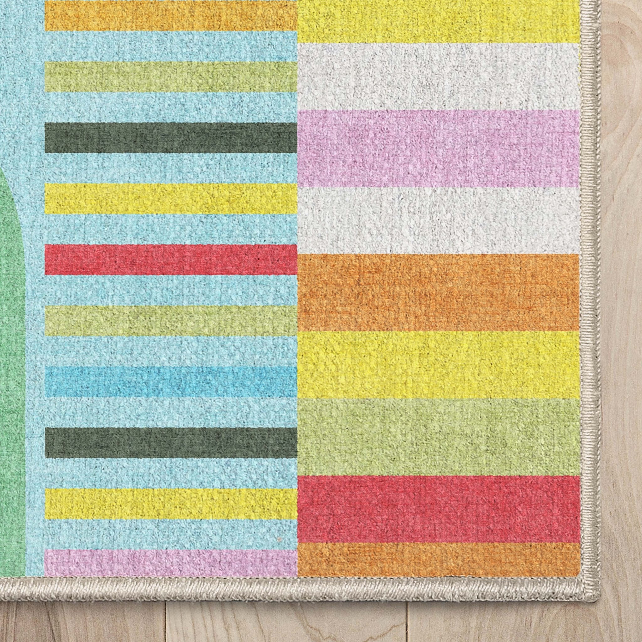 Crayola Modern Parade Multi Color Area Rug By Well Woven、mySite、gigharbornorthrealestate