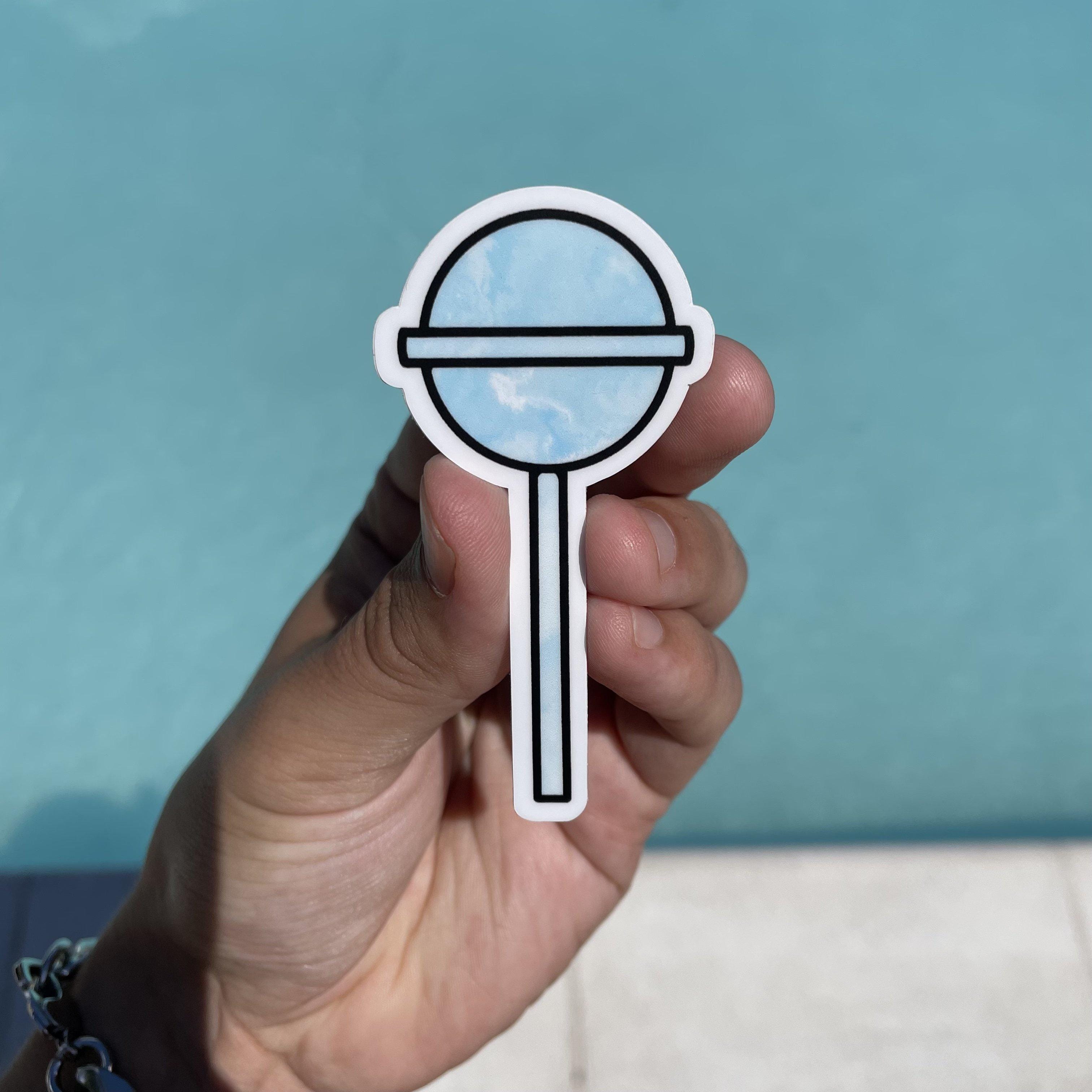  Blue Tie Dye Sucker Aesthetic Sticker、mySite、elrpsem3k