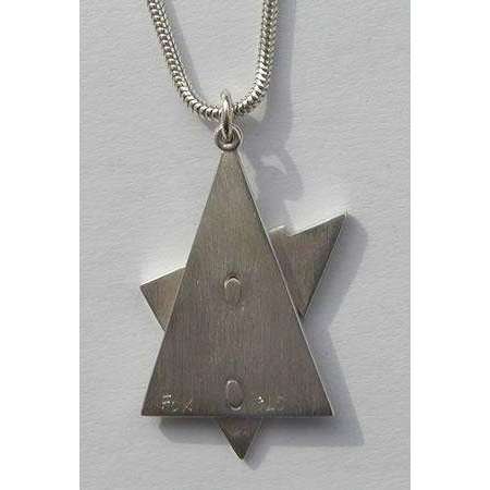 Susan Fox Sterling Silver Star of David Necklace With Chai、mySite、topwebapps